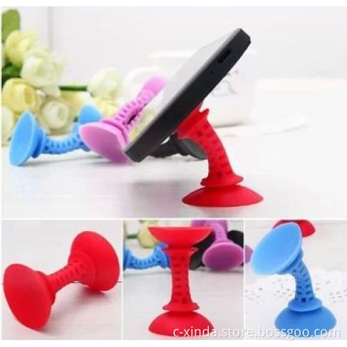 Silicone suction stands in the car or wall for iPhone, nice for watching videos or movies